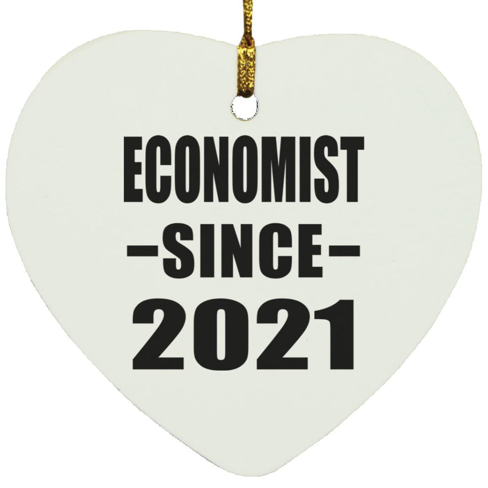 Economist Since 2021 - Heart Ornament