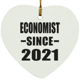 Economist Since 2021 - Heart Ornament