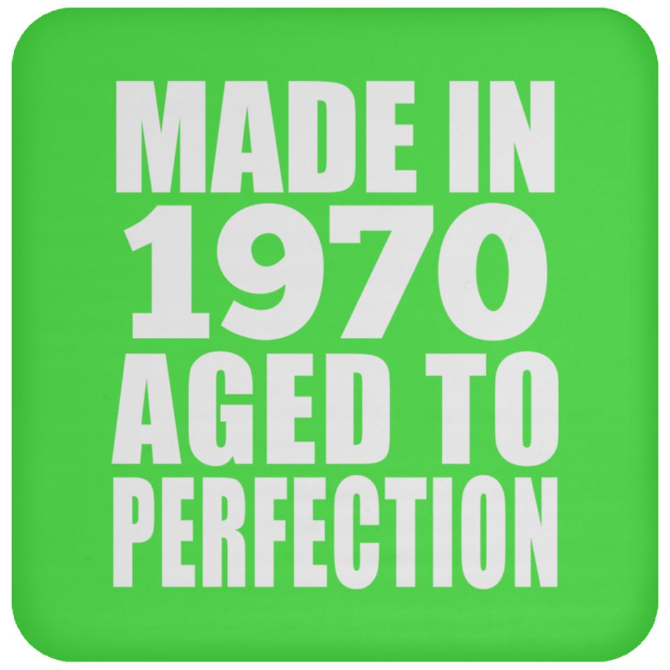 54th Birthday Made In 1970 Aged to Perfection - Drink Coaster