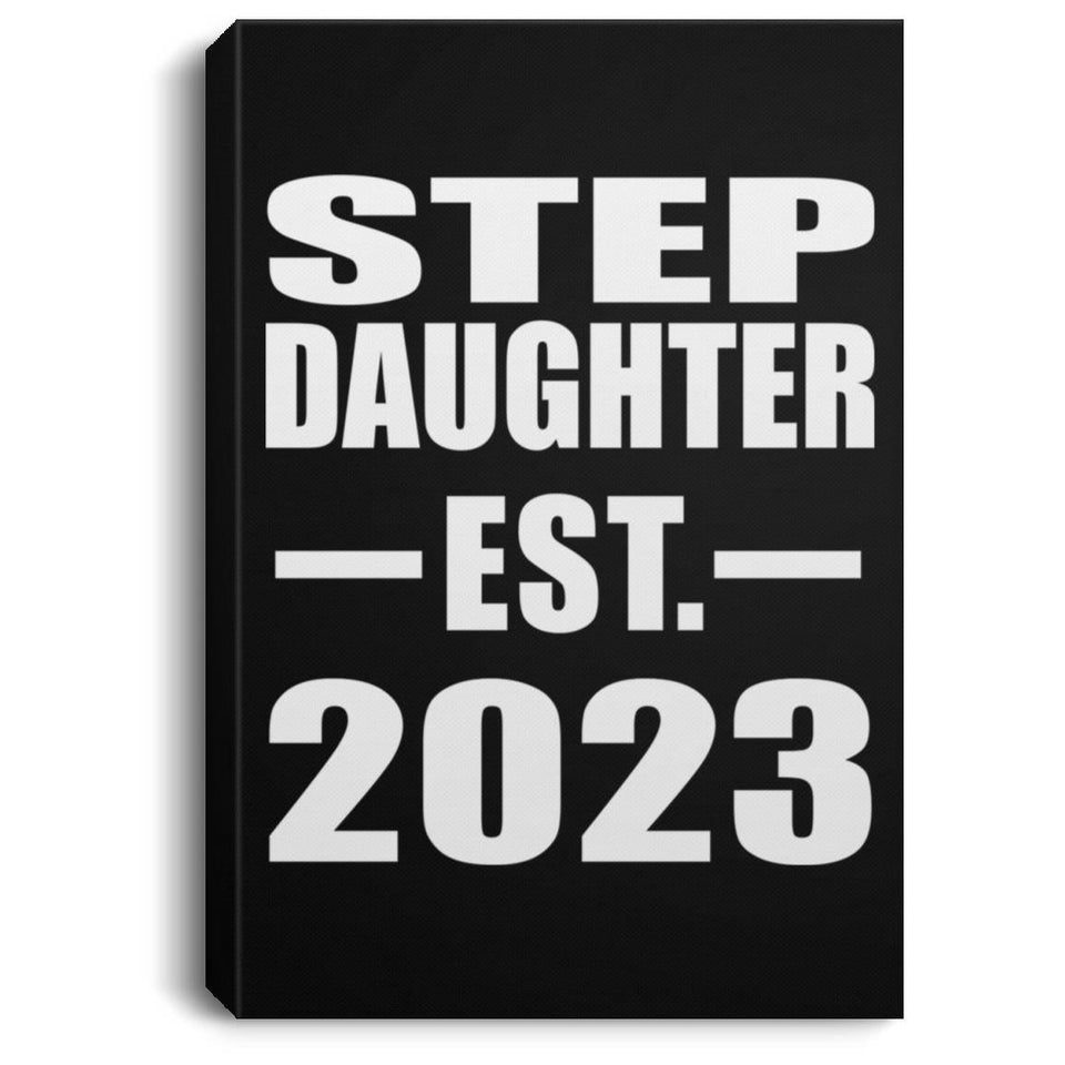Step Daughter Established EST. 2023 - Canvas Portrait