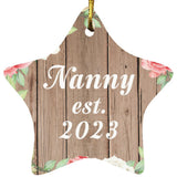 Nanny Established Est. 2023 - Star Ornament B
