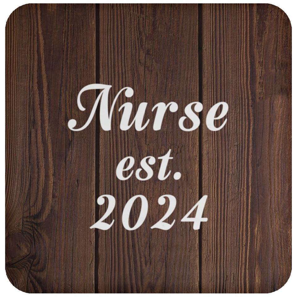 Nurse Established EST. 2024 - Drink Coaster D