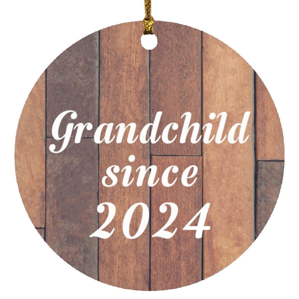 Grandchild Since 2024 - Circle Ornament E