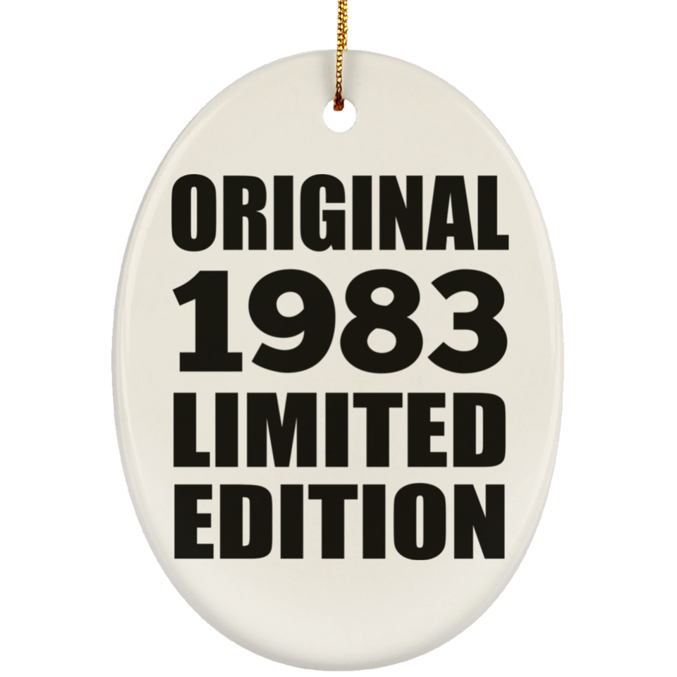 41st Birthday Original 1983 Limited Edition - Oval Ornament