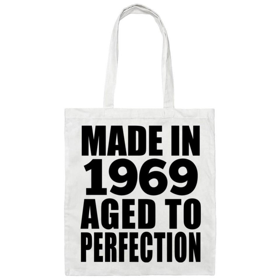 55th Birthday Made In 1969 Aged to Perfection - Tote Bag White