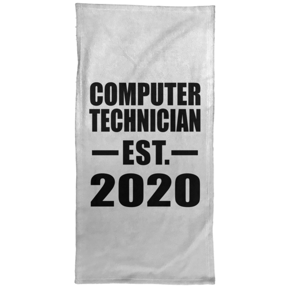 Computer Technician Established EST. 2020 - Hand Towel