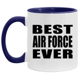 Best Air Force Ever - 11oz Accent Mug Purple