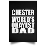 Chester World's Okayest Dad - Poster Portrait