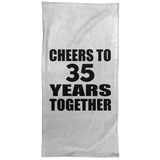 35th Anniversary Cheers To 35 Years Together - Hand Towel