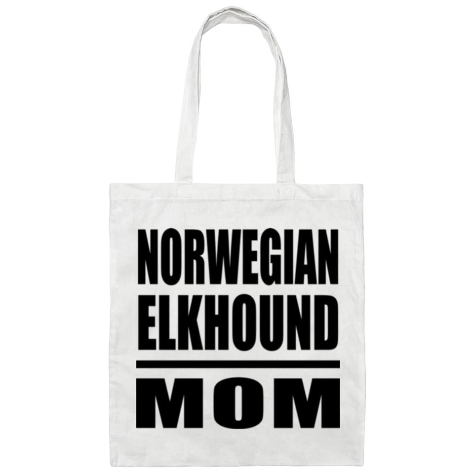Norwegian Elkhound Mom - Tote Bag White