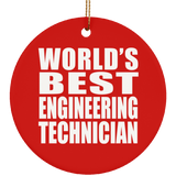 World's Best Engineering Technician - Circle Ornament