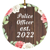 Police Officer Established Est. 2022 - Circle Ornament A