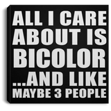 All I Care About Is Bicolor - Canvas Square
