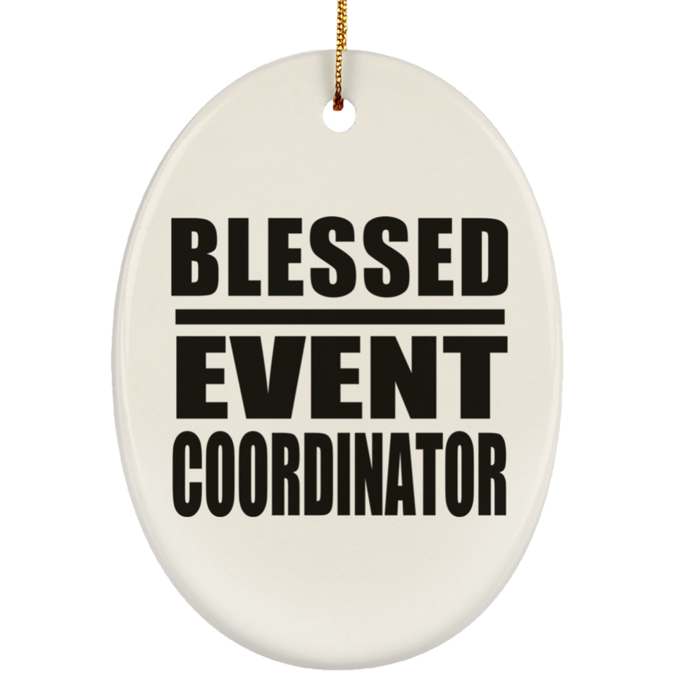 Blessed Event Coordinator - Oval Ornament