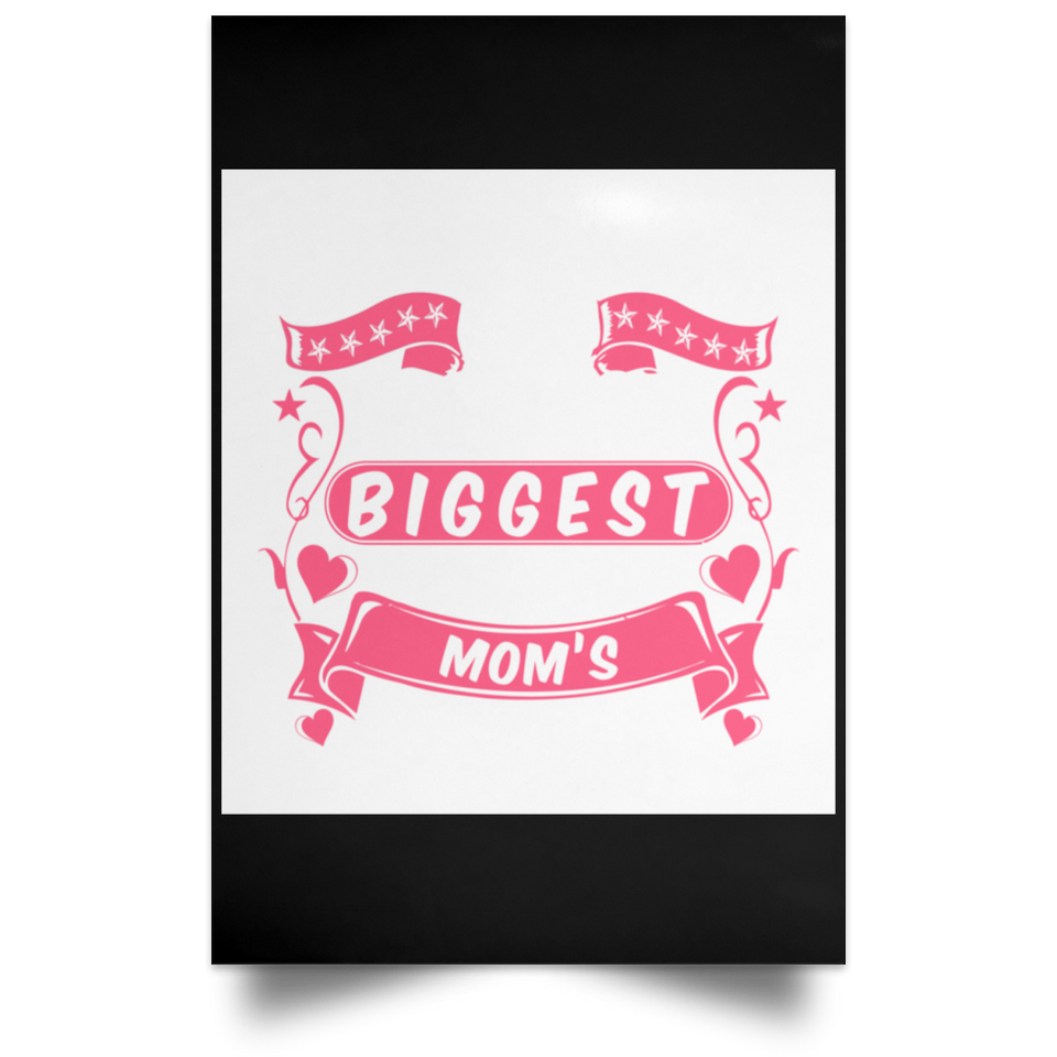 The Smallest Hands Make The Biggest Mark On Mom's Heart - Poster Portrait
