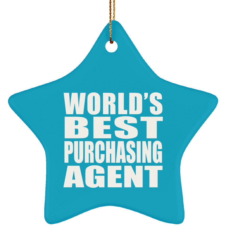 World's Best Purchasing Agent - Star Ornament