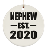 Nephew Established EST. 2020 - Circle Ornament