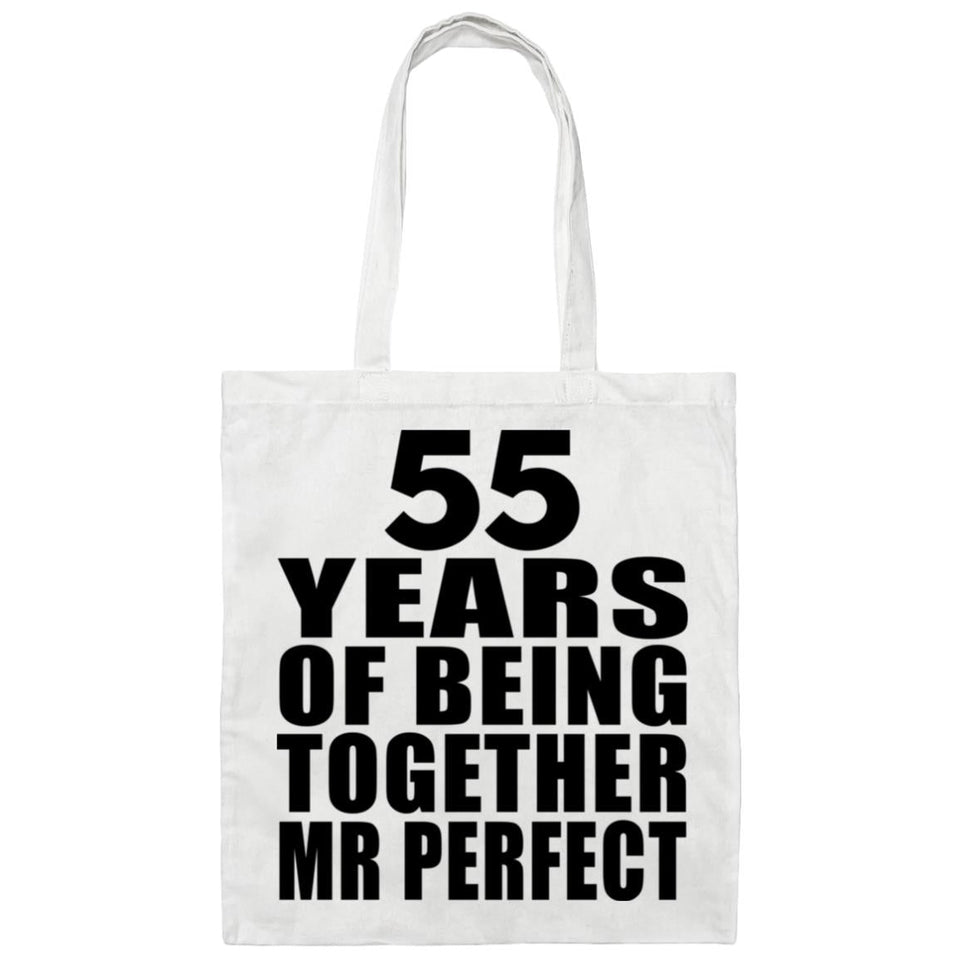 55th Anniversary 55 Years Of Being Mr Perfect - Tote Bag White