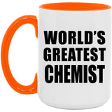 World's Greatest Chemist - 15oz Accent Mug Orange