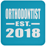 Orthodontist Established EST. 2018 - Drink Coaster