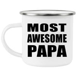 Most Awesome Papa (Grandpa) - 12oz Camping Mug