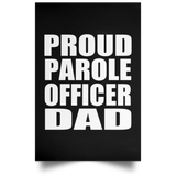 Proud Parole Officer Dad - Poster Portrait