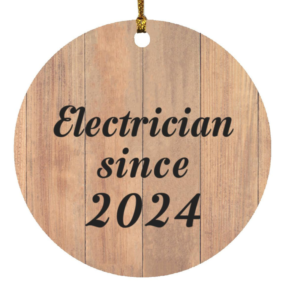 Electrician Since 2024 - Circle Ornament C