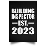 Building Inspector Established EST. 2023 - Poster Portrait