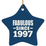 27th Birthday Fabulous Since 1997 - Star Ornament