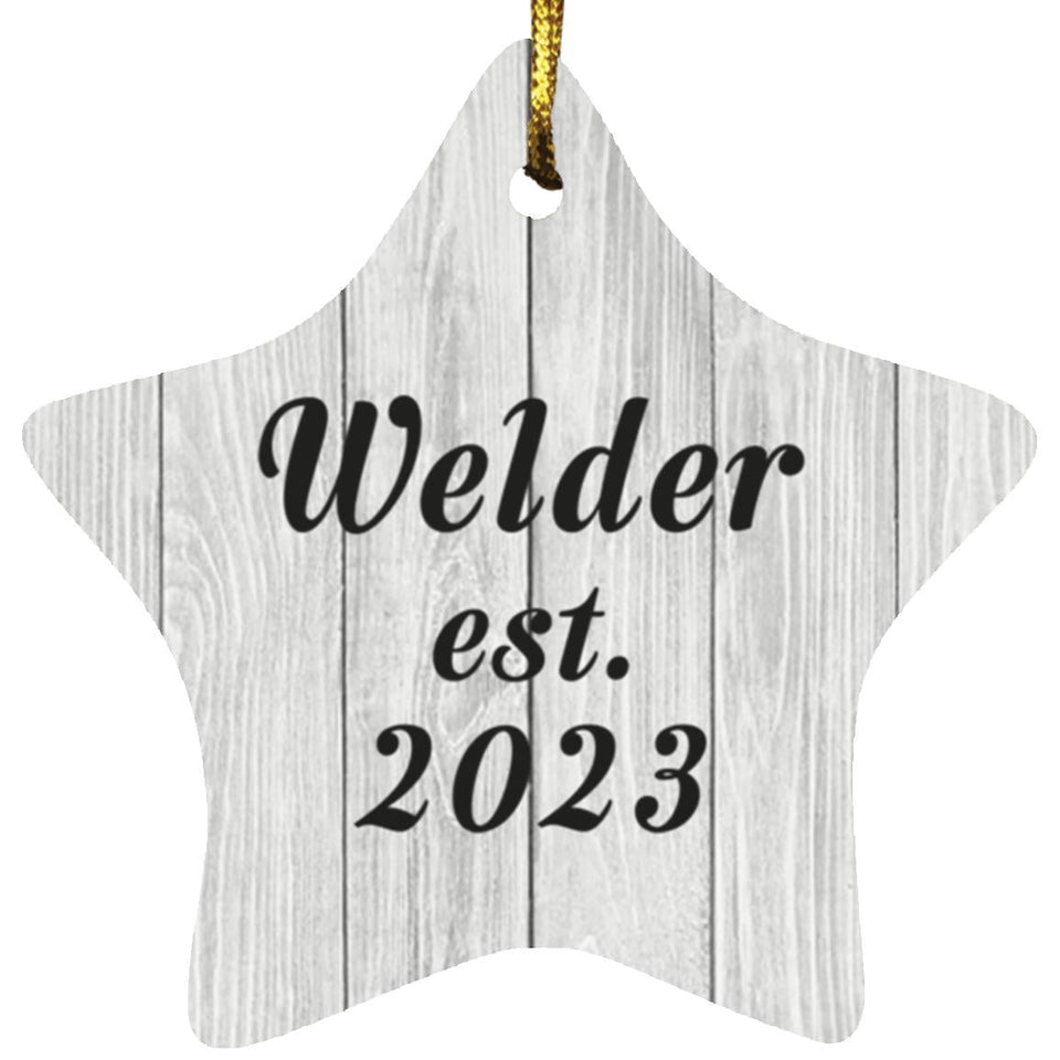 Welder Established Est. 2023 - Star Ornament F