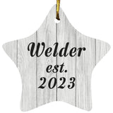 Welder Established Est. 2023 - Star Ornament F