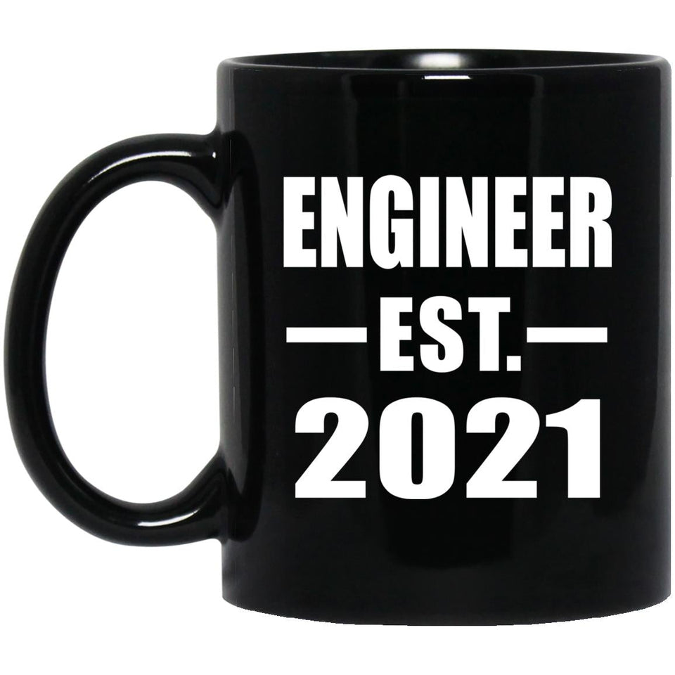 Engineer Established EST. 2021 - 11oz Coffee Mug Black