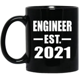 Engineer Established EST. 2021 - 11oz Coffee Mug Black