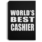 World's Best Cashier - Canvas Portrait