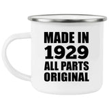 95th Birthday Made in 1929 All Parts Original - 12oz Camping Mug