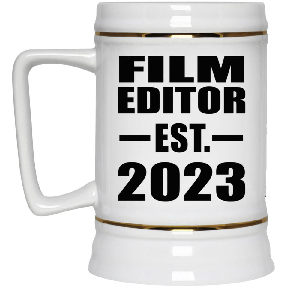 Film Editor Established EST. 2023 - Beer Stein