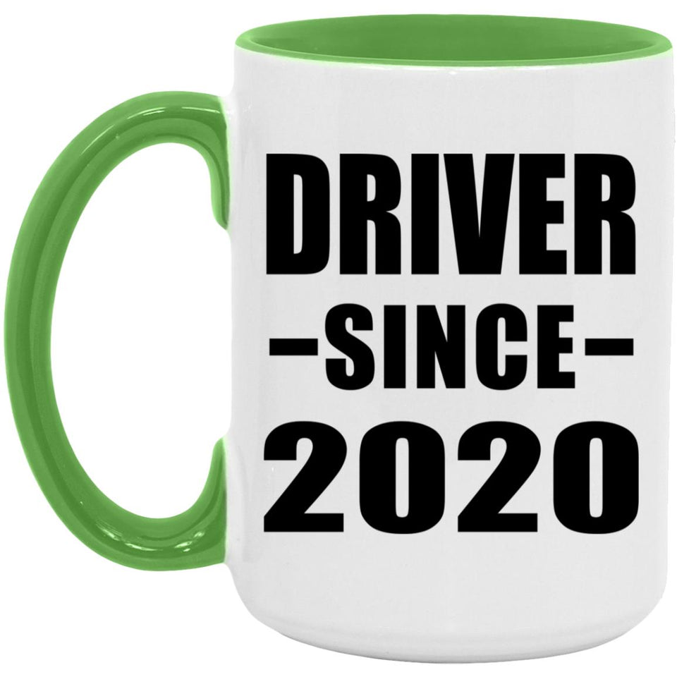 Driver Since 2020 - 15oz Accent Mug Green