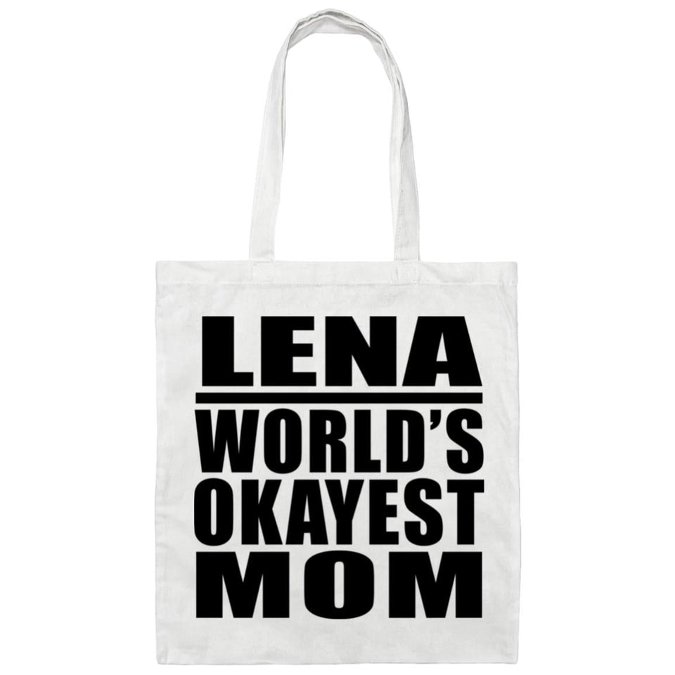 Lena World's Okayest Mom - Tote Bag White