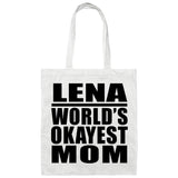 Lena World's Okayest Mom - Tote Bag White