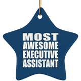 Most Awesome Executive Assistant - Star Ornament