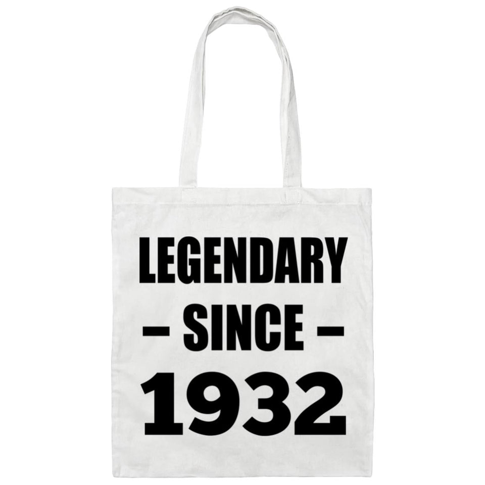 92nd Birthday Legendary Since 1932 - Tote Bag White