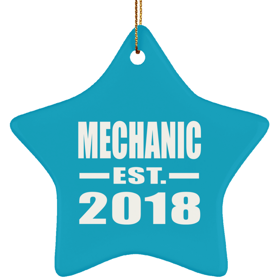 Mechanic Established EST. 2018 - Star Ornament