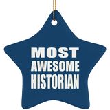 Most Awesome Historian - Star Ornament