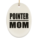 Pointer Mom - Oval Ornament