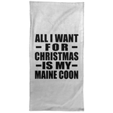 All I Want For Christmas Is My Maine Coon - Hand Towel