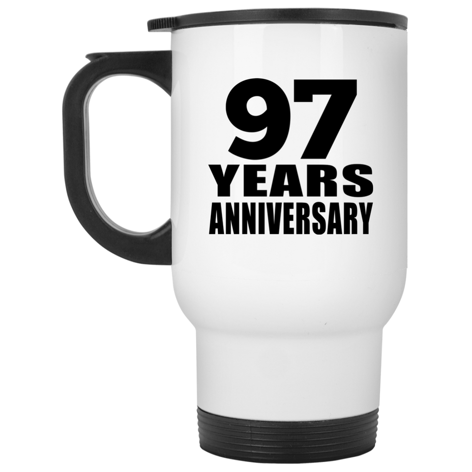 97th Anniversary 97 Years - White Travel Mug