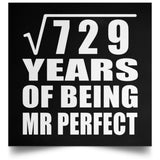27th Anniversary Square Root of 729 Years of Mr Perfect - Poster Square
