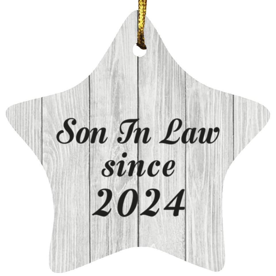 Son In Law Since 2024 - Star Ornament F