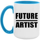 Future Artist - 15oz Accent Mug Blue