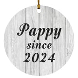 Pappy Since 2024 - Circle Ornament F